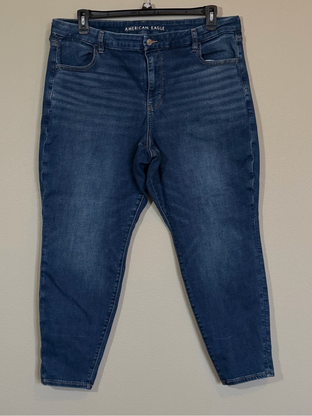 American Eagle Outfitters Dark Blue High-Rise Jeggings
